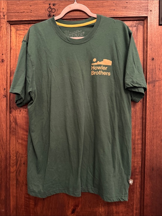 Howler Brothers Other - Howler Brothers Forest Green Tee with Mustard Logo
